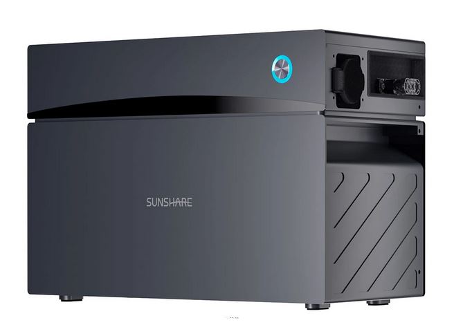 ⚡Balkonkraftwerk 800W mit Speicher⚡Sunshare Glory Balkon-Energiespeicher mit Hybrid-Wechselrichter 1.526 Wh + Gitterbalkonhalterung – Bild 2