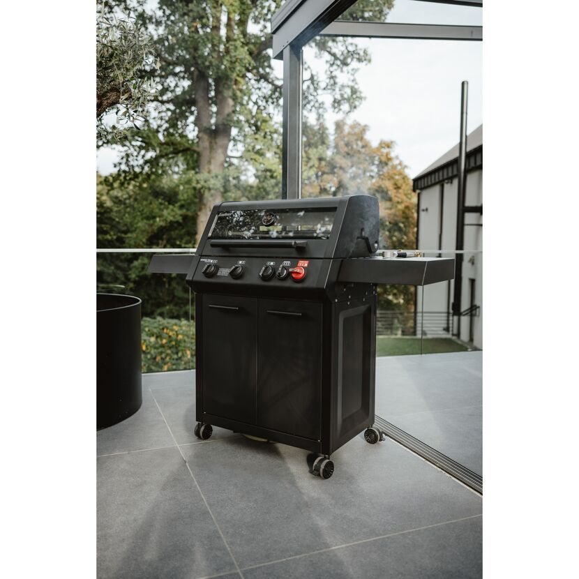 Gasgrill 'Monroe ProX 4 SIR Turbo Shadow' schwarz 153,5 x 58 x 118,5 cm – Bild 7