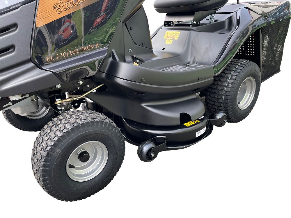Black Edition BL 270/102 Twin H Rasentraktor inkl. Kehrmaschinenpaket tk540 – Bild 5