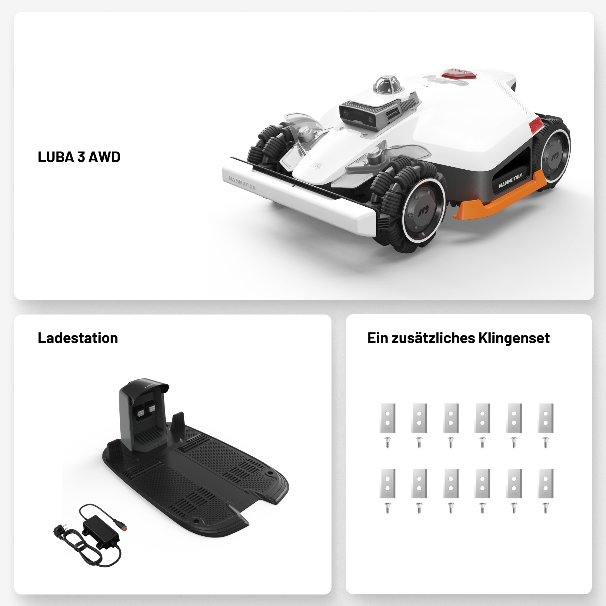 MAMMOTION LUBA 3 AWD Mähroboter mit Allradantrieb für große Rasenflächen - 2026 – Bild 4