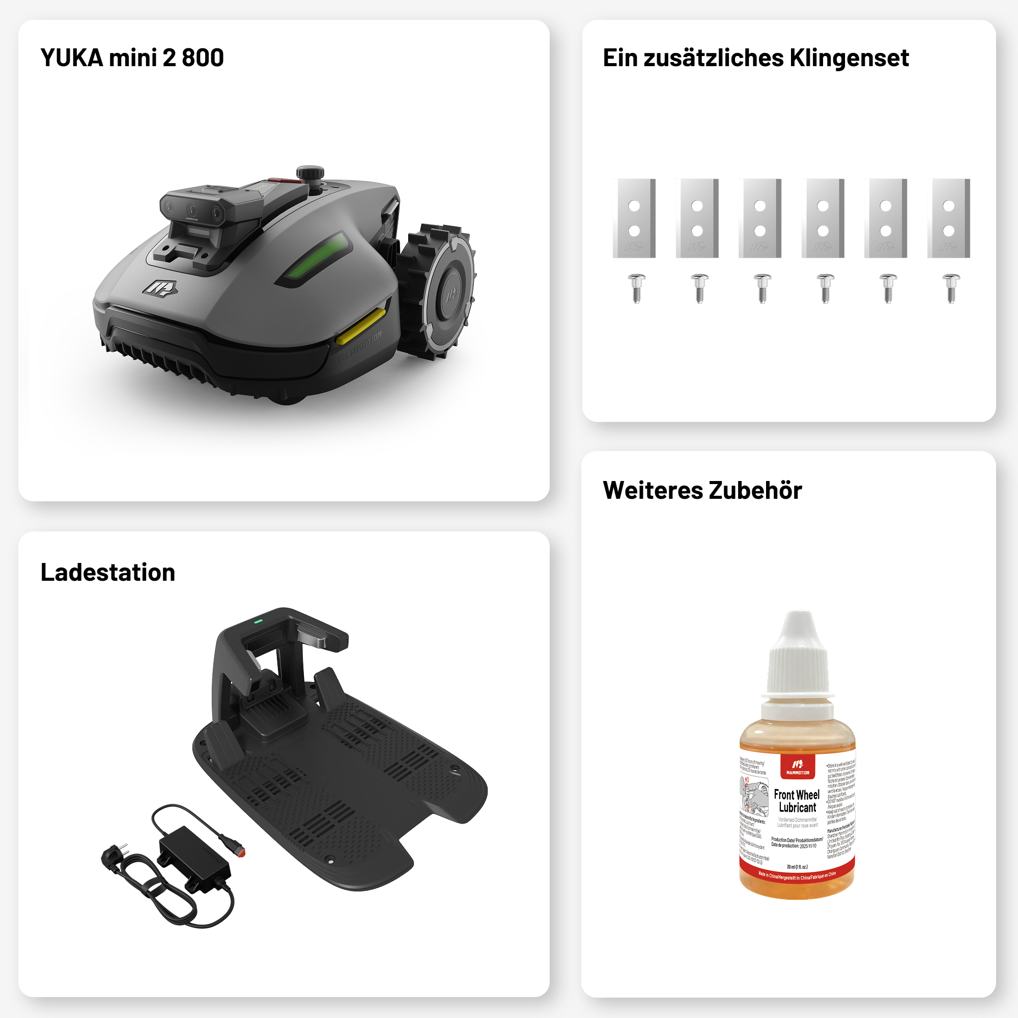 MAMMOTION YUKA Mini 2 800 Mähroboter KI-Vision 800 m² – Bild 6