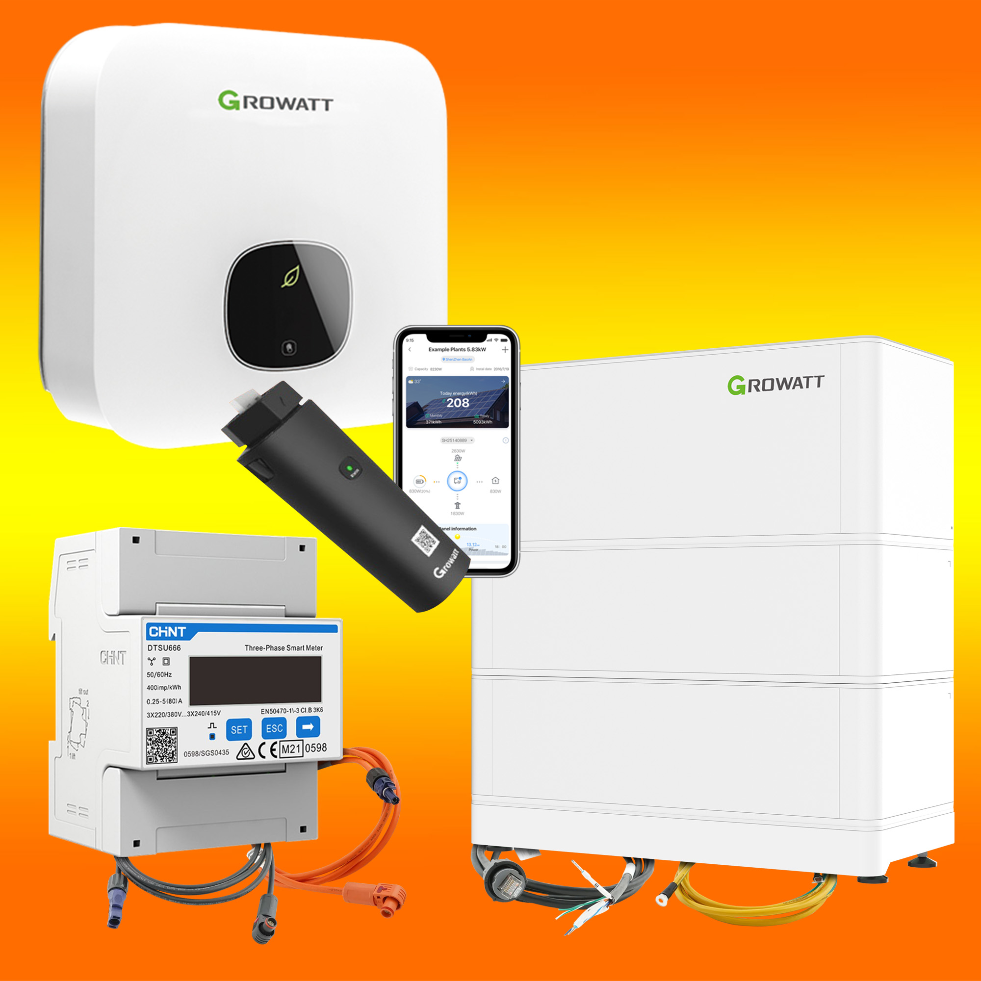 Batterie Nachrüst-Set MIN 4600TL-XH2 Wechselrichter mit 5,12 kWh ARK Lithium Speicher (0% MwSt.*)
