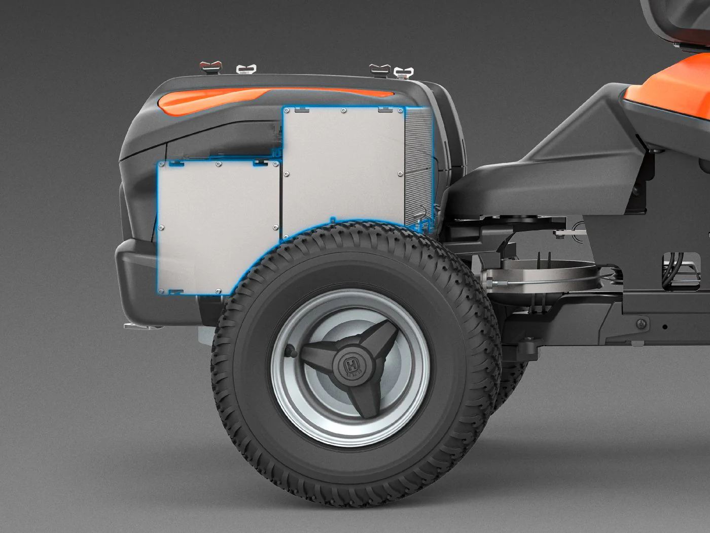 Husqvarna Akku-Frontmäher Rider 200iX – Grundgerät ohne Mähdeck – Modell 2025 – Bild 8