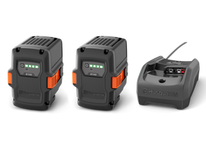 Husqvarna Akku Starter-Set 2x B140 Akkus 1x C80 Ladegerät