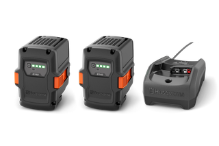 Husqvarna Akku Starter-Set Inklusive 2x B140 Akkus Und C80 Ladegerät