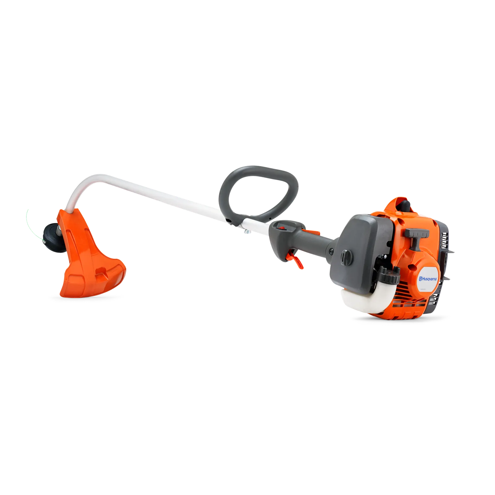 Husqvarna 122C Benzin-Rasentrimmer mit 43cm Arbeitsbreite und gebogenem Schaft