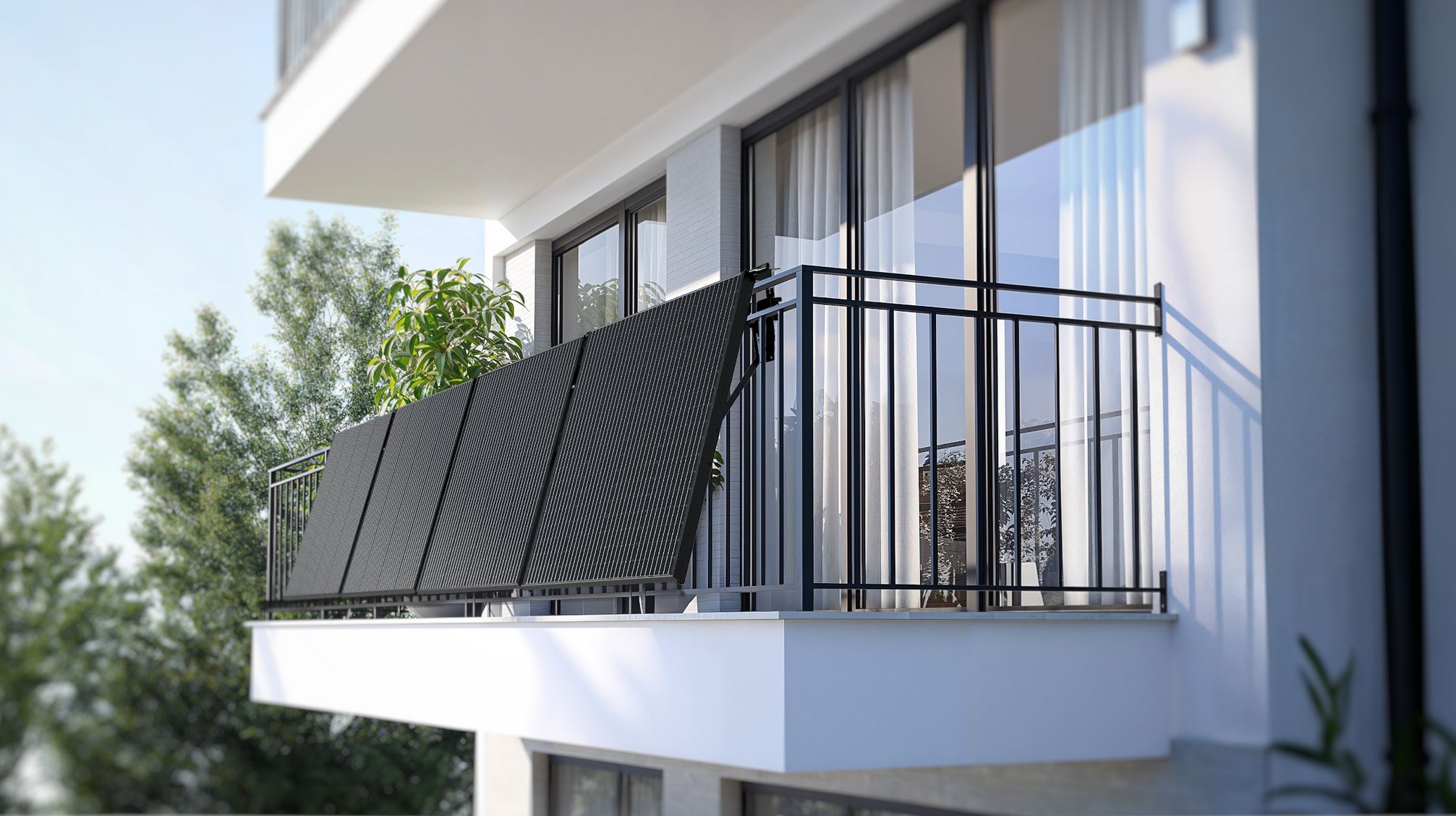 ⚡Balkonkraftwerk 800W mit Speicher⚡Sunshare Glory Balkon-Energiespeicher mit Hybrid-Wechselrichter 1.526 Wh + Gitterbalkonhalterung – Bild 5