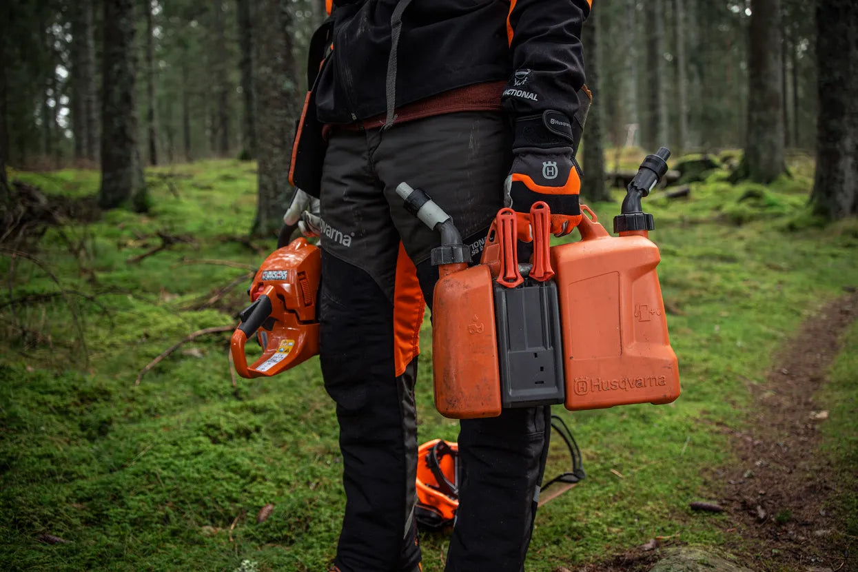 Husqvarna Kombikanister 5 L + 2,5 L Kraftstoffbehälter mit Werkzeugbox – Bild 3